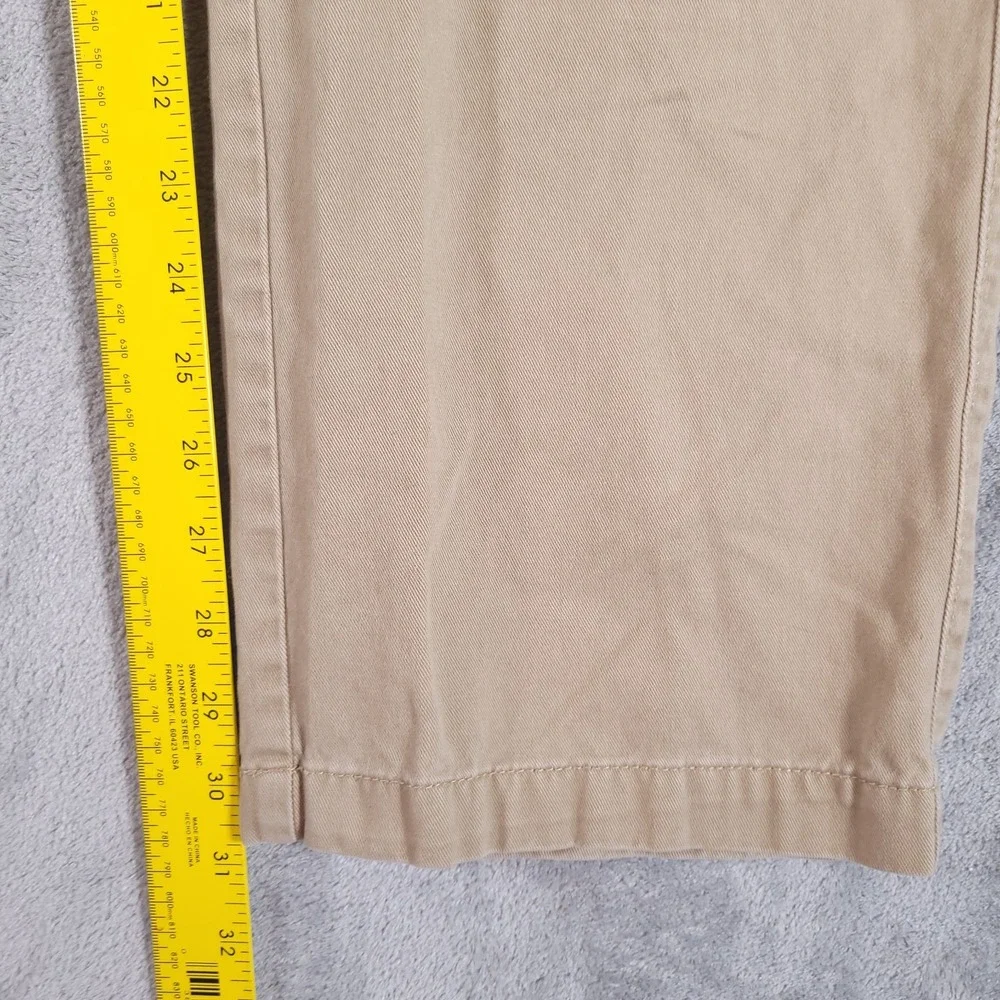 Eddie Bauer Pants Mens 38x32 (Fits 37x31) Tan Chino Straight Fit‎ Khaki Cotton